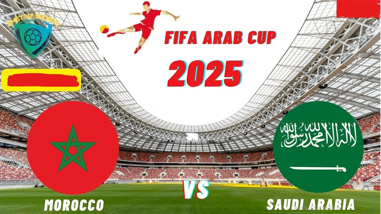 Morocco vs Saudi Arabia :: قنـوات لمتابعـة مباراة المغرب والسعودية كأس العرب 2025 بصـوت العملاق سعيد الكعبـي